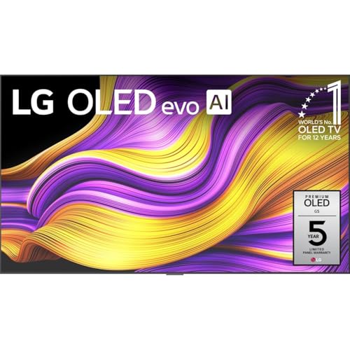 Image of LG 77 inch G5 OLED evo 4K UHD TV with One Wall Design 2025 Bundle with Deco Essentials CPS Exclusive 26 Month Protection, 2X HDMI Cable, Surge Adapter & Deco Gear Home Theater Beginner's Guidebook
