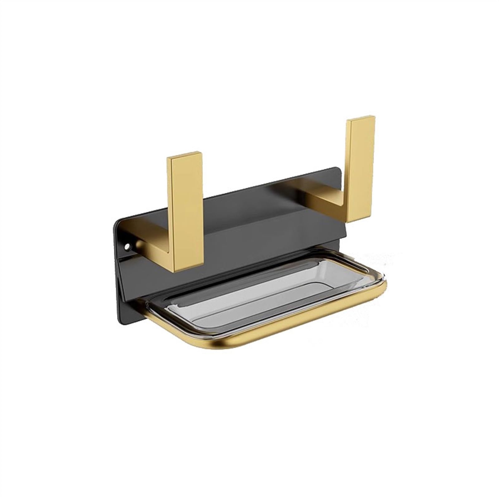 Deckelrahmen Topfdeckelregal, wandmontierte Küchenregale, Heim-Schneidebretter, Gemüsebretter, bietet eine große Anzahl von Abtropfregalen Schneidebretthalter(Gold)