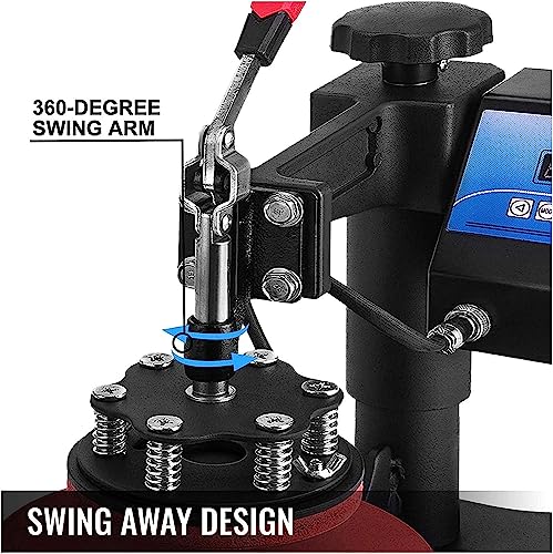 Heat Press 360 Degree Swing Away Heat Press Machine 8" miniatura 3