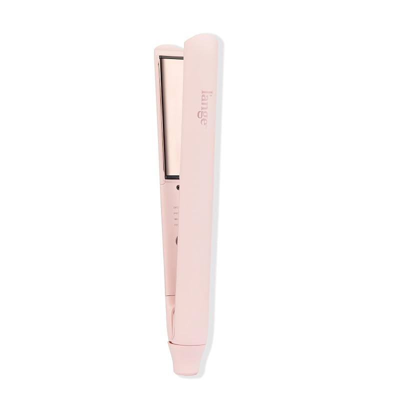 L'ANGE HAIR Straight Forward Titanium Flat Iron, 1", Blush