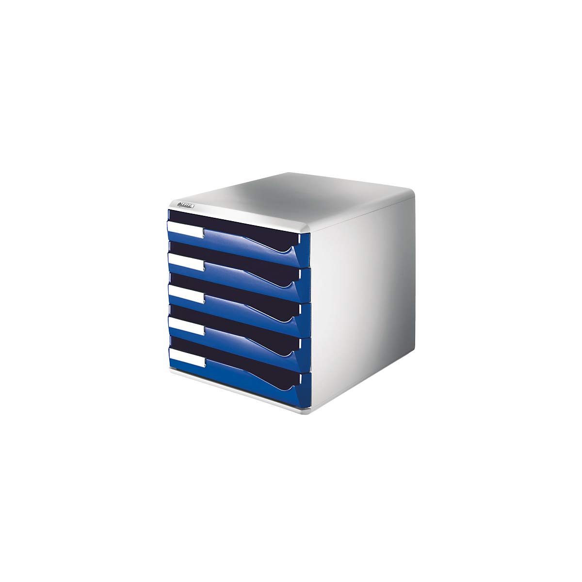 Leitz Post-Set mit 5 Schubladen, Schubladenset zur Aufbewahrung von Dokumenten und Büromaterialien, Schwarz, 52800095