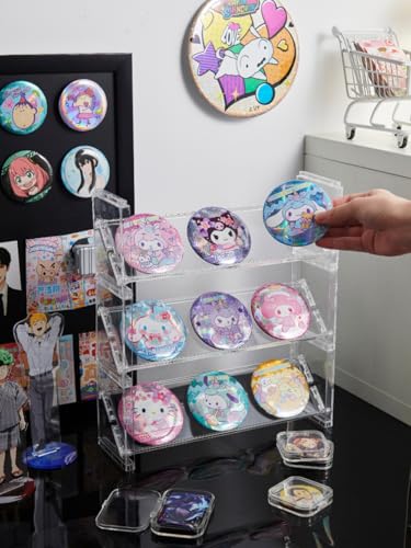 OTYTY 缶バッジラック バッジ展示ラック アクリルケース アクスタ