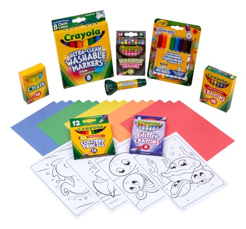 Crayola 04-0294 Super Art Coloring Kit (100+ Pcs), Arts & Crafts Set For Kids thumb #2