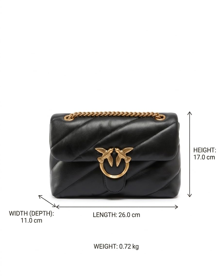 Pinko Love Classic Puff CL Sheep Nap - Bolso de mano Mujer