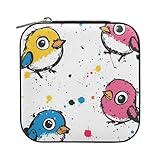 WDdZzyy Mini-Schmuckkästchen im Kawaii-Stil mit Vögeln, Mini-Aufbewahrungs-Organizer,...