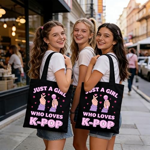 Bolsa tote Kpop para mujer y niñas miniatura 3