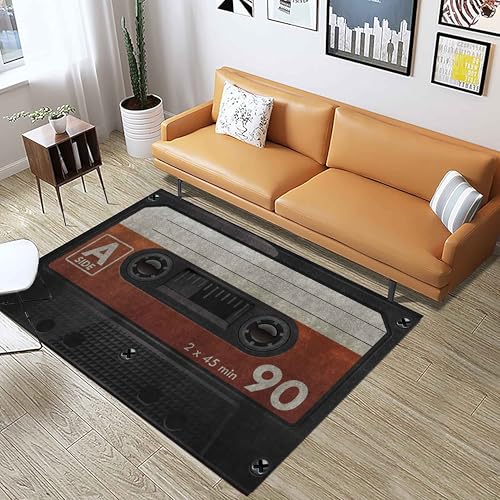 Tapete Decorativo Record 5x7ft con Diseño Musical miniatura 4