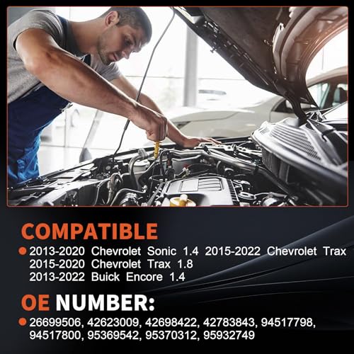 Image of A /C Compressor with Clutch Replacement for Buick Encore 2013-2022 | Fit for Chevy Trax 2015-2022,for Chevy Sonic 2013-2020,Replaces CO22301C,26699506,42623009,42698422,42783843,94517798