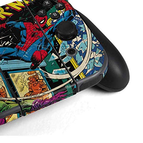Gaming Skin Compatible with Nintendo Switch Bundle - Officially Licensed Marvel/Disney Marvel Comics Spiderman Design