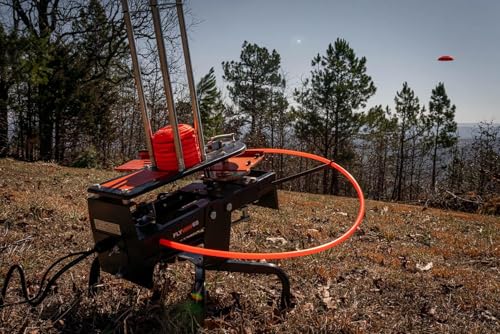 Image of Do All Outdoors Flyway 60-60 Clay Automatic Clay Pigeon Thrower - Heavy Duty Skeet Thrower Machine with Wireless Remote Launch Controller | With Wireless Remote Launch Controller