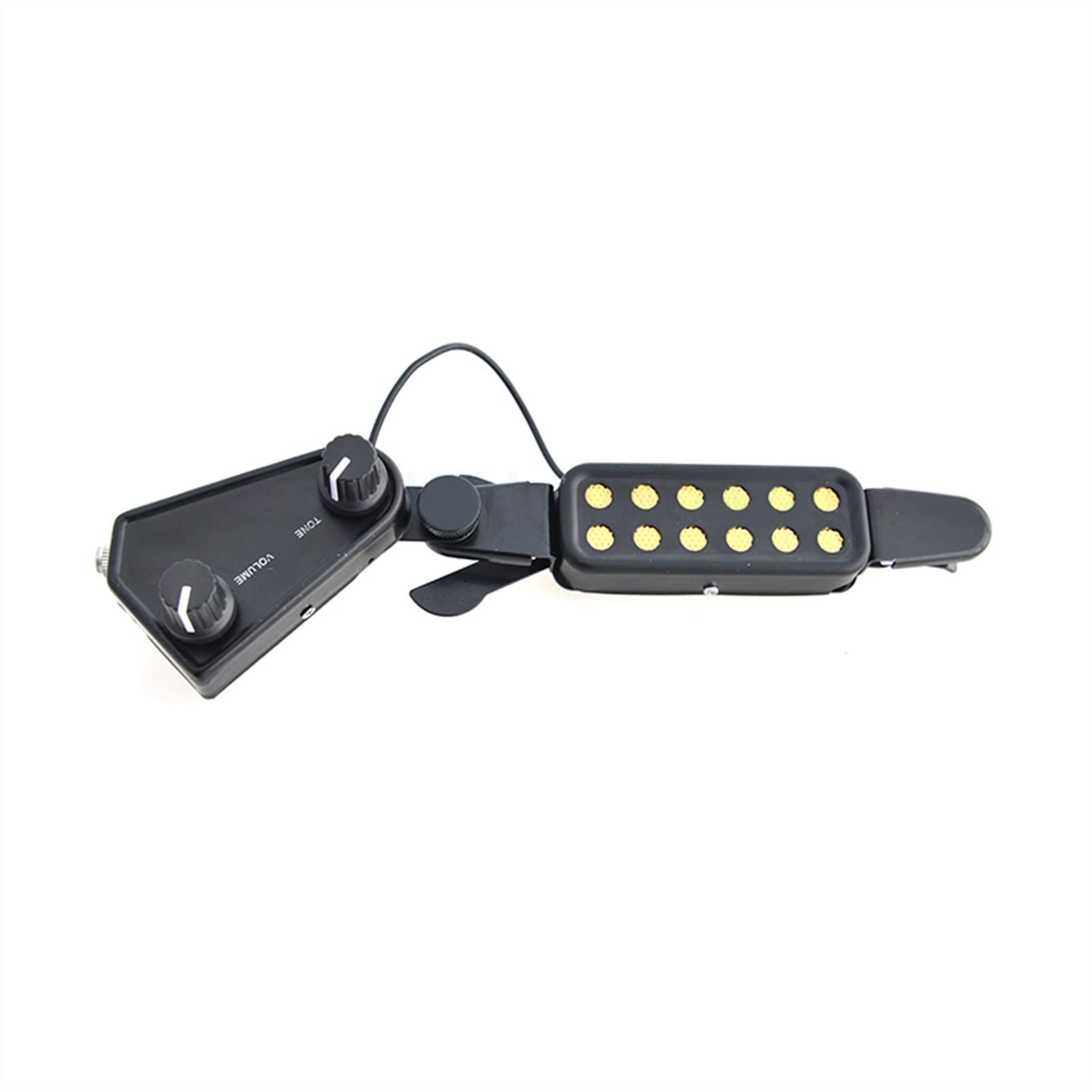 Pickup chitarra 12 Fori Clip On Sound Pickup Microfono Amplificatore A Filo Altoparlante Per Trasduttore Per Chitarra Elettrica Acustica Pickup per chitarra (Color : 2)