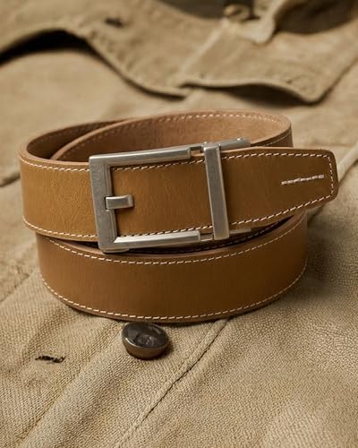 Image of CHAOREN Ratchet Belts for Men - 1.5 inch Mens Belt Genuine Leather for Causual Jeans - Customizable Style, Versatile Fit