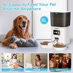   Automatic-WiFi-Cat-Feeders-for-Two-Cats-Double-Pet-Feeders-with-2-Stainless-Steel-Bowls-6L-Dry-Food-Dispenser-with-App-Control-for-Cat-Dog-10s-Meal-Call-and-Timer-Setting-Pet-Food-Dish