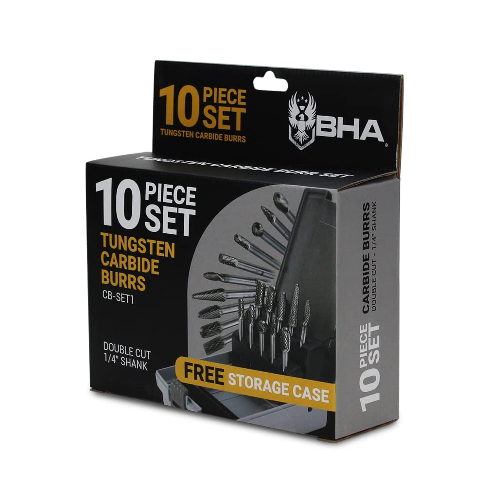 BHA Tungsten Carbide Burr Set - 10 Pc -6