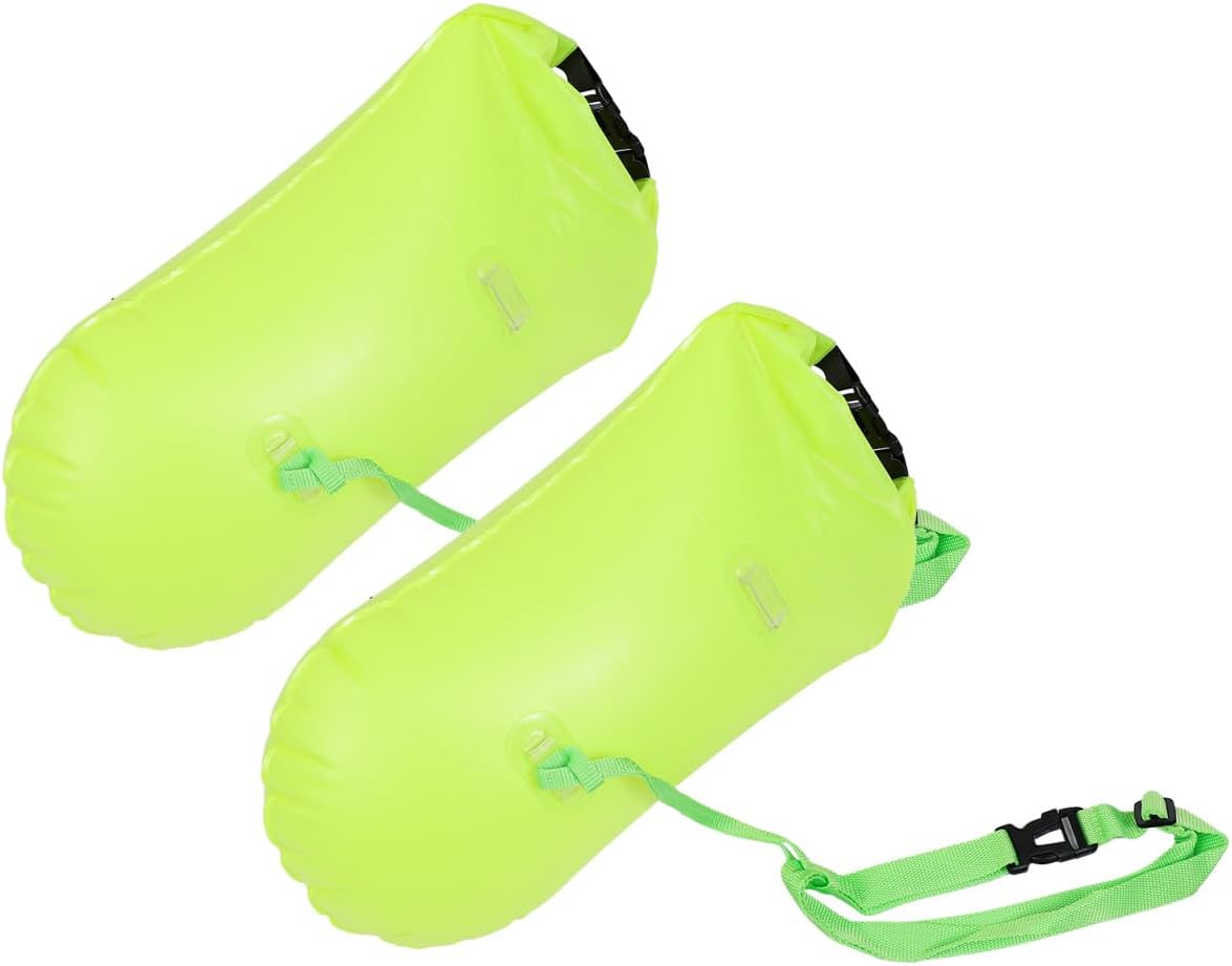 2pcs Inflatable Swim Buoy Pouch for Outdoor Swimming Portable Storage Bags for Safety Multi-Functional Swim Accessories for Summer Adventures