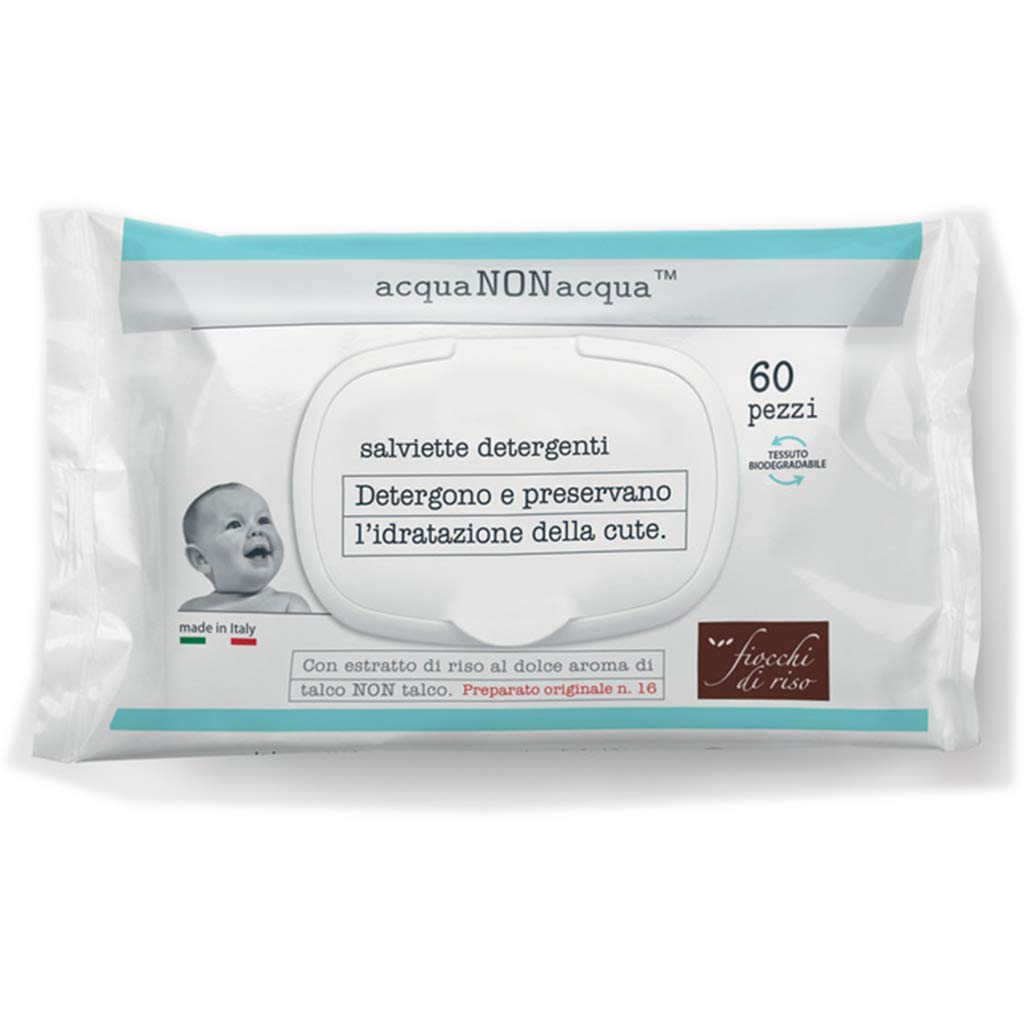 Fiocchi di Riso Salviette Detergenti 60 Pezzi Viso e Corpo 6 Confezioni