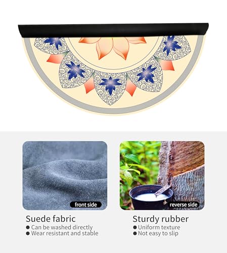 nuveti Large Meditation Mat Non Slip Round Yoga Mat Natural Rubber with Sueded Surface Exercise Mat Perfect for Meditating, Stretching, Yoga(140CM X 3.5MM Thick) - Image 4