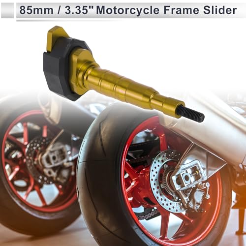 Protège-cadre de moto 10mm en alliage d'aluminium or - 2
