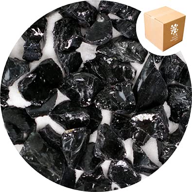 Specialist Aggregates ® - 4kg Enviro Glass Gravel - Volcanic Black - Decorative Gravel/Stones | Weddings | Events | Memorials | Photography | Home | Garden | Vases | Art | Craft | UK