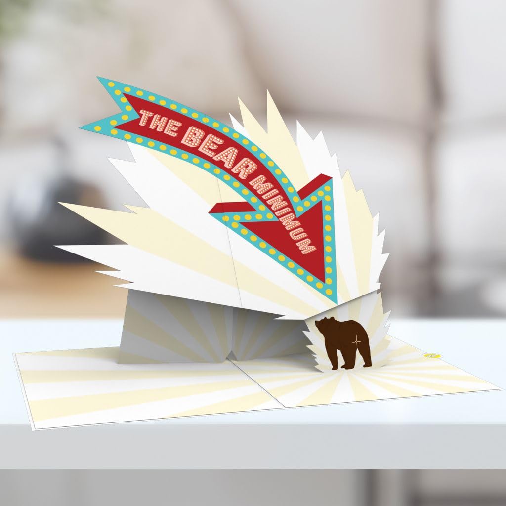 Unhinged 'Bear Minimum' 3D Pop-Up Card Funny Birthday Card Anniversary Card Father's Day Card Thank You Card Funny Cards For Dad Witty Silly JokeGreeting Cards: Greeting Cards - View #8