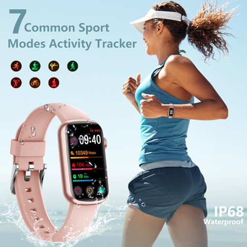 MorePro Fitness Tracker, Heart Rate Monitor Blood Pressure Activity Tracker with Blood Oxygen,IP68 Waterproof Sleep Tracker Sport Bracelet Pedometer Step Calories Smartwatch Women - Thumbnail 3