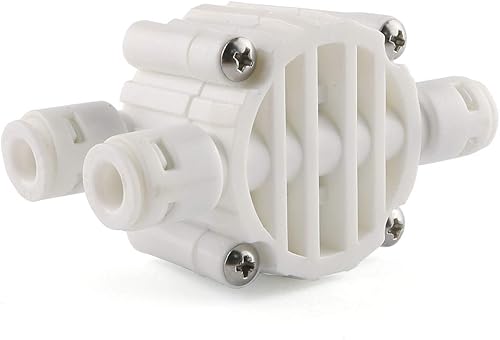 Miniatura 2 de E-outstanding Válvula de cierre automático de 4 vías de ajuste a presión de 14 pulgadas con accesorios de conexión rápida para sistema de ósmosis