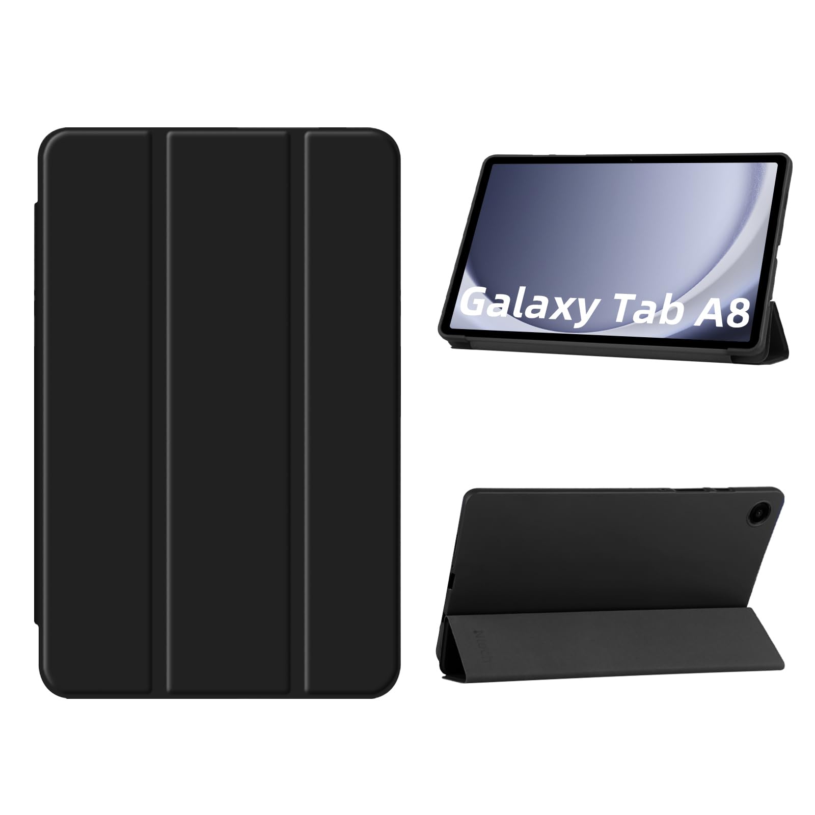 Amazon Basics Trifold Smart Hard Matte Back Cover Flip Stand Case Compatible with Samsung Galaxy Tab A8 10.5" SM-X200 / SM-X205 / SM-X207 [Auto Sleep/Wake Case] - Black (B0CYPYS25K) Amazon Price History, Amazon Price Tracker