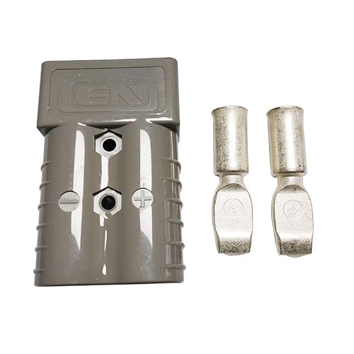 Conector de enchufe de batería de 350 amperios 600 V Conector de alimentación de batería 350A (gris, 20AWG)
