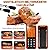 PRAVETTE Smart Bluetooth Meat Thermometer - Long Range Wireless Food Thermometer, Digital Meat Thermometer with Dual Probes for BBQ Grill, Oven, Smoker, Air Fryer
