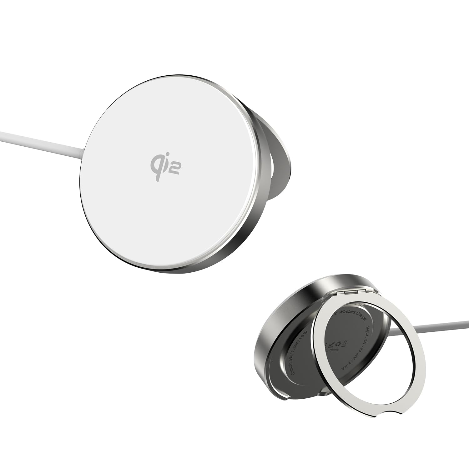 ワイヤレス充電器 Qi2 MagSafe充電器 15W 急速充電 超低温 マグセーフ充電器 强磁気 超軽量 小型 置くだけ充電 iPhone 16/15/14/13/12シリーズ Type-C 高耐久ケーブル 1m付き