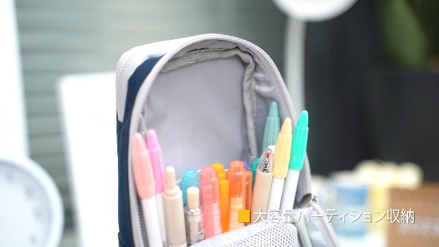 Amazon.co.jp: Omnpak 筆箱 縦型 大容量 ペンケース シンプル たくさん