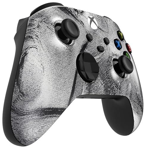 Image of Custom Controllerzz Wireless Controller for Microsoft Xbox Series X /S & Xbox One - Soft Touch Feel - Custom Series X /S Controller (X /S Silver Swirl)