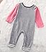 Greenafter Baby Girls Funny Saying Rompers Toddler Footless Coveralls Jumpsuit Clothes (12-18M, Gray)