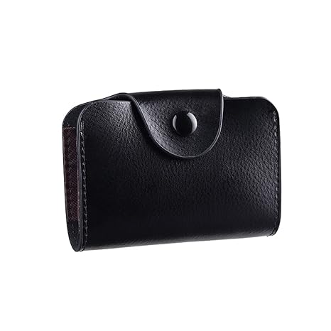 Stealodeal Black Leatherite Card Holder