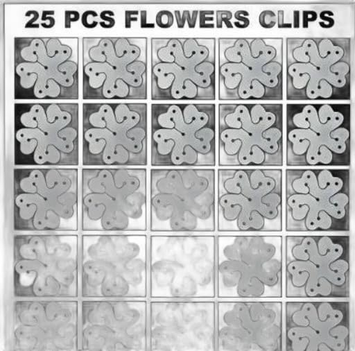 ZERECORD® 25 Pcs Portable Flower Shape Balloon Clips Holder for Wedding Birthday Party Holiday Decoration,5 in 1 Flower Shape Balloon Clips.,.-image-16