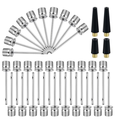 34Pcs Air Pump Needles for Balls, Universal Ball Pump Needles Inflator for Basketball Football...