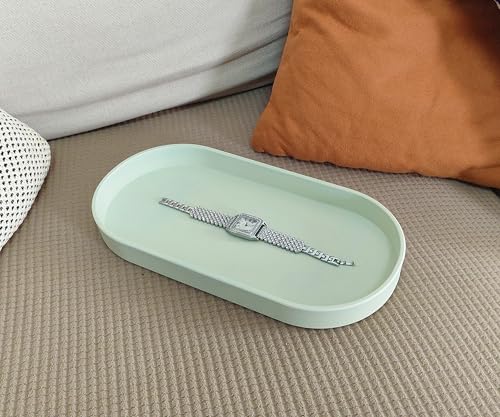 VCREATC Light Green Small Oval Tray 11.8", 3 Pack, Hard Plastic Organizer by VCREATC - Used condition - Image 8
