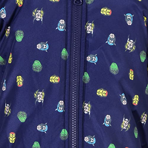 marvel avengers boys 2 piece zip up hooded puffer coat and overall snowsuit set for toddlers and little kids