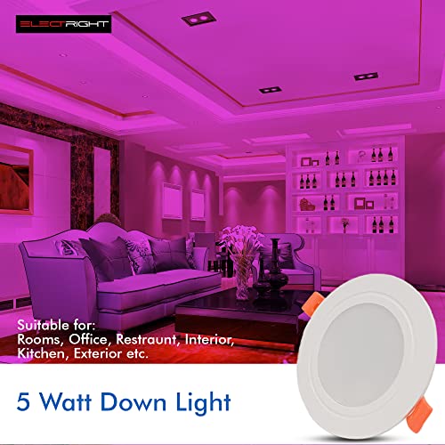Image of 5W LED DOWNLIGHT with Round LED Concealed Panel (PINK) (24)