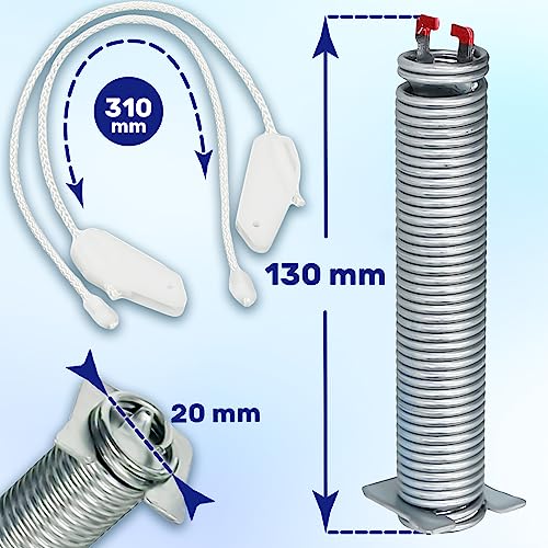 MONTERAL Set Scharniere in Rot und Feder für Geschirrspüler Passend für Bosch 00754866 Spülmaschaschine Scharnier Reparaturset Garantie 10 Jahre