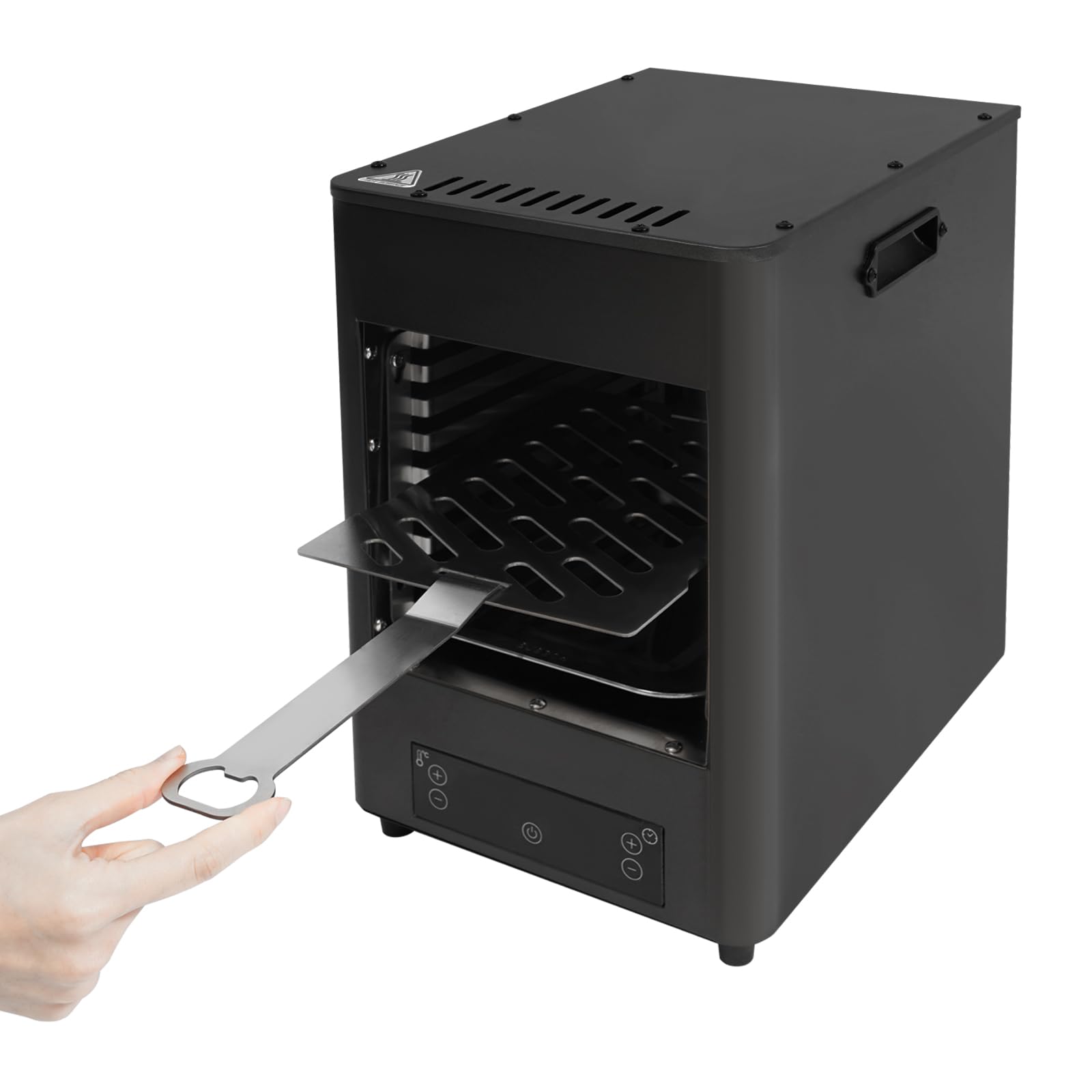 Commercial Grade Electric Steak Broiler for Indoor Use - Infrared Heating Kitchen Counter Steak Oven with Smart Touchscreen, Removable Grill & Drip Tray