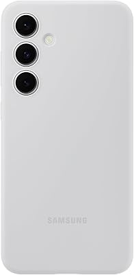 Samsung Silicone Case cover morbida originale per Galaxy S24 FE, Grigio