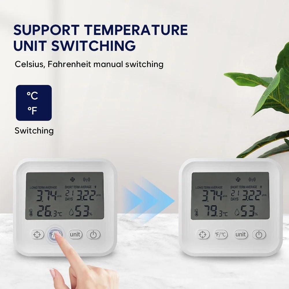 Mini monitor de aire portátil de radón, sensor esencial para control de aire interior