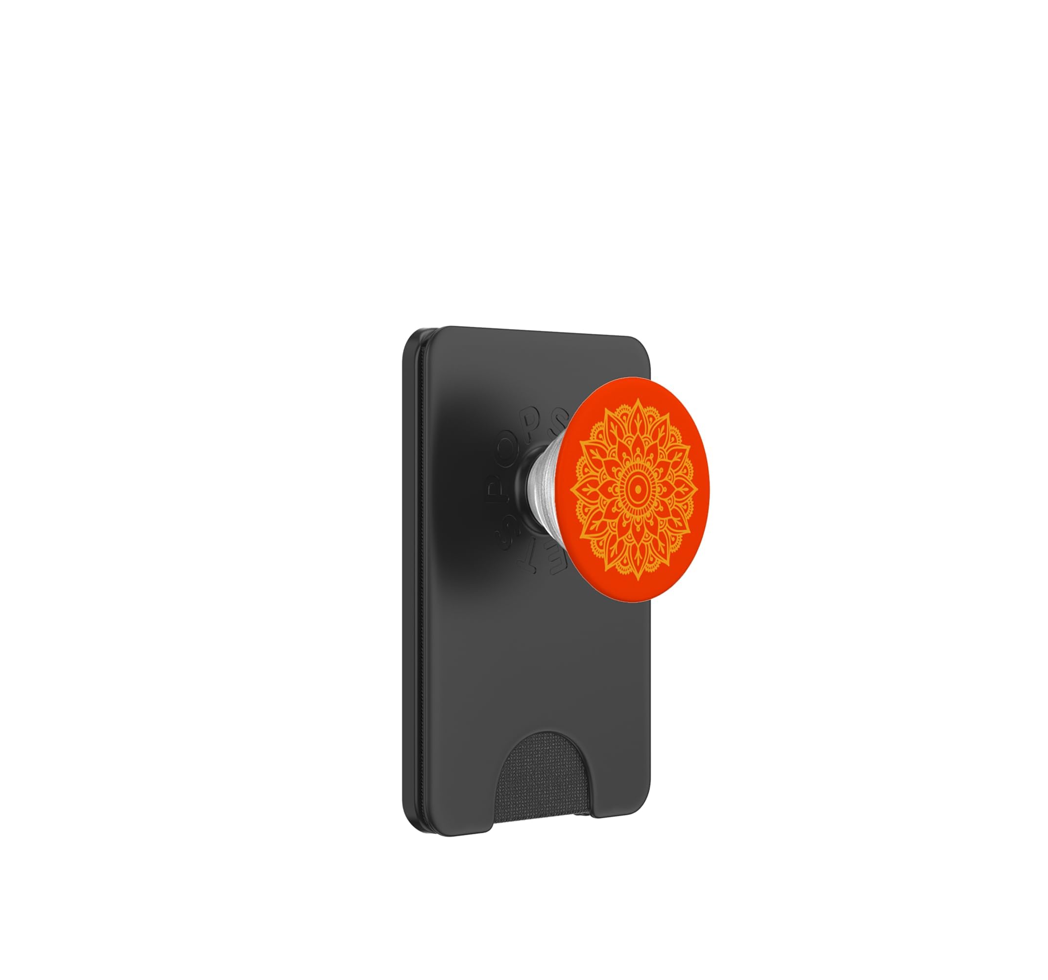 Mandala Jaune Feu Orange Brique Boho Hippie Peace Flower PopSockets PopWallet pour MagSafe
