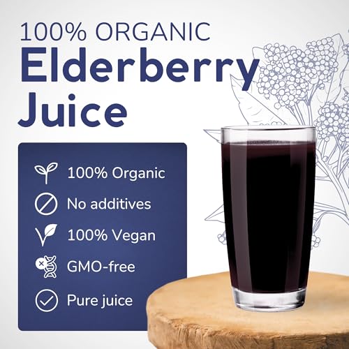 Image of Passion Bio Organic Elderberry Juice, Not From Concentrate, 101.4 fl oz