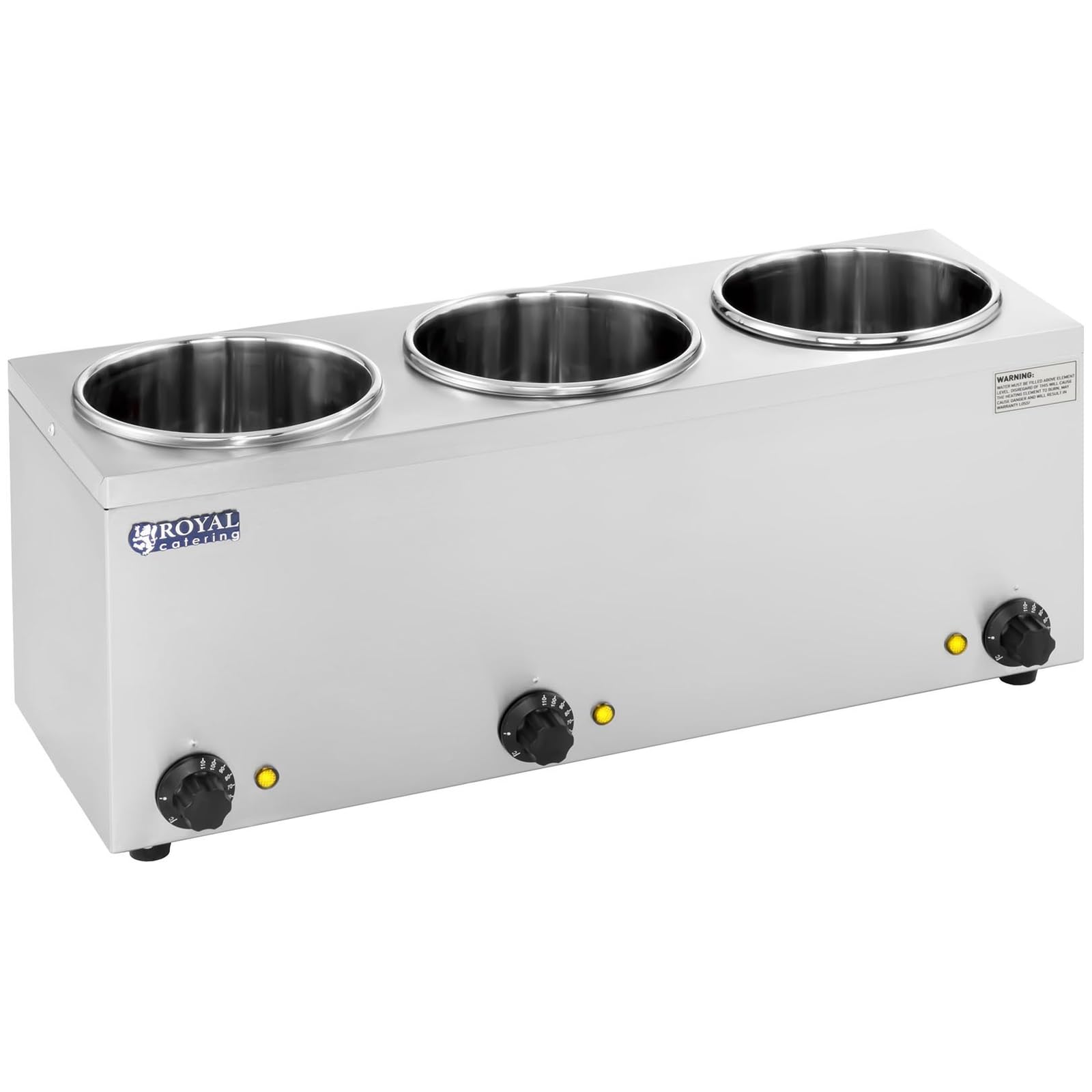 Royal Catering - RCBM-3/4R - Stazione elettrica per zuppe - 8,25 L