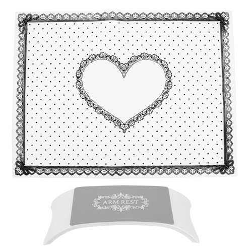 Cojines de silicona blancos Toyvian lavables juego de 2 almohadas para manicura de mesa
