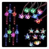 [Ｌｅｉｘｅｕｄ] 光る指輪 ブレスレット 光る リング オモチャ 回転可能 キッズおもちゃ 縁日グッズ 文化祭 子供会 花火大会 幼稚園 子供 大人 光り物玩具 ハロウィン クリスマス新年会 装飾 プレゼント (21個セット)