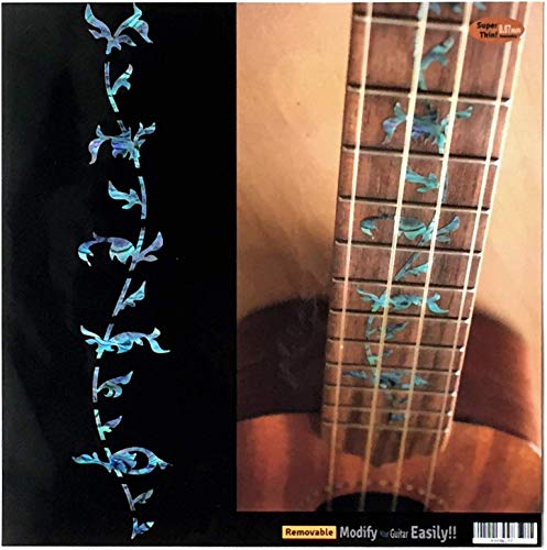 Image of Inlaystickers Fret Markers for Soprano Ukuleles - Tree of Life - Abalone Blue, UKF-262TB-S