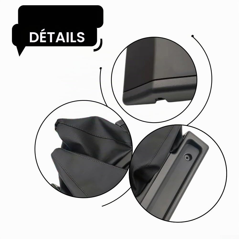 Cadre de levier de vitesse de voiture compatible avec Nissan Patrol Y60 1997-1998, cadre de console centrale de voiture, noir